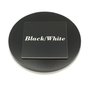 Two-Tone (2 ply) Matte Black/White Acrylic