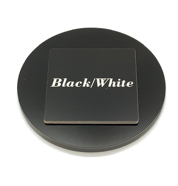 Two-Tone (2 ply) Matte Black/White Acrylic