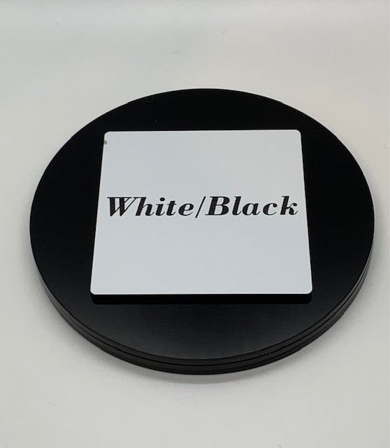 Two-Tone (2 ply) Matte White/Black Acrylic