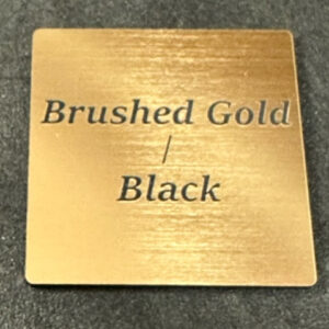Two-Tone (2 ply) Brushed Gold/Black Acrylic