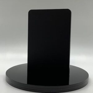 Round Frosted Black Acrylic