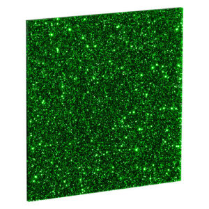 Green Glitter Cast Acrylic