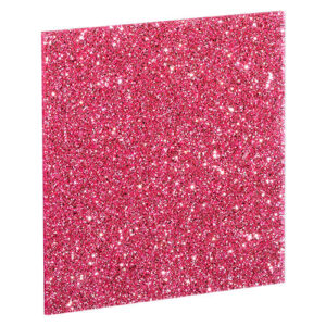 Pink Glitter Cast Acrylic