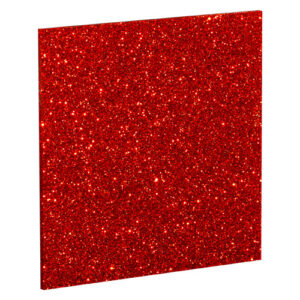 Red Glitter Cast Acrylic