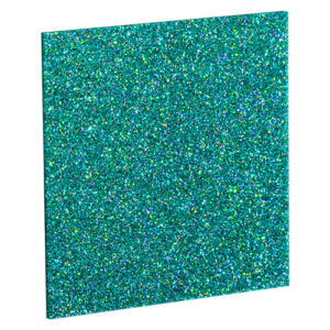 Teal Glitter Cast Acrylic